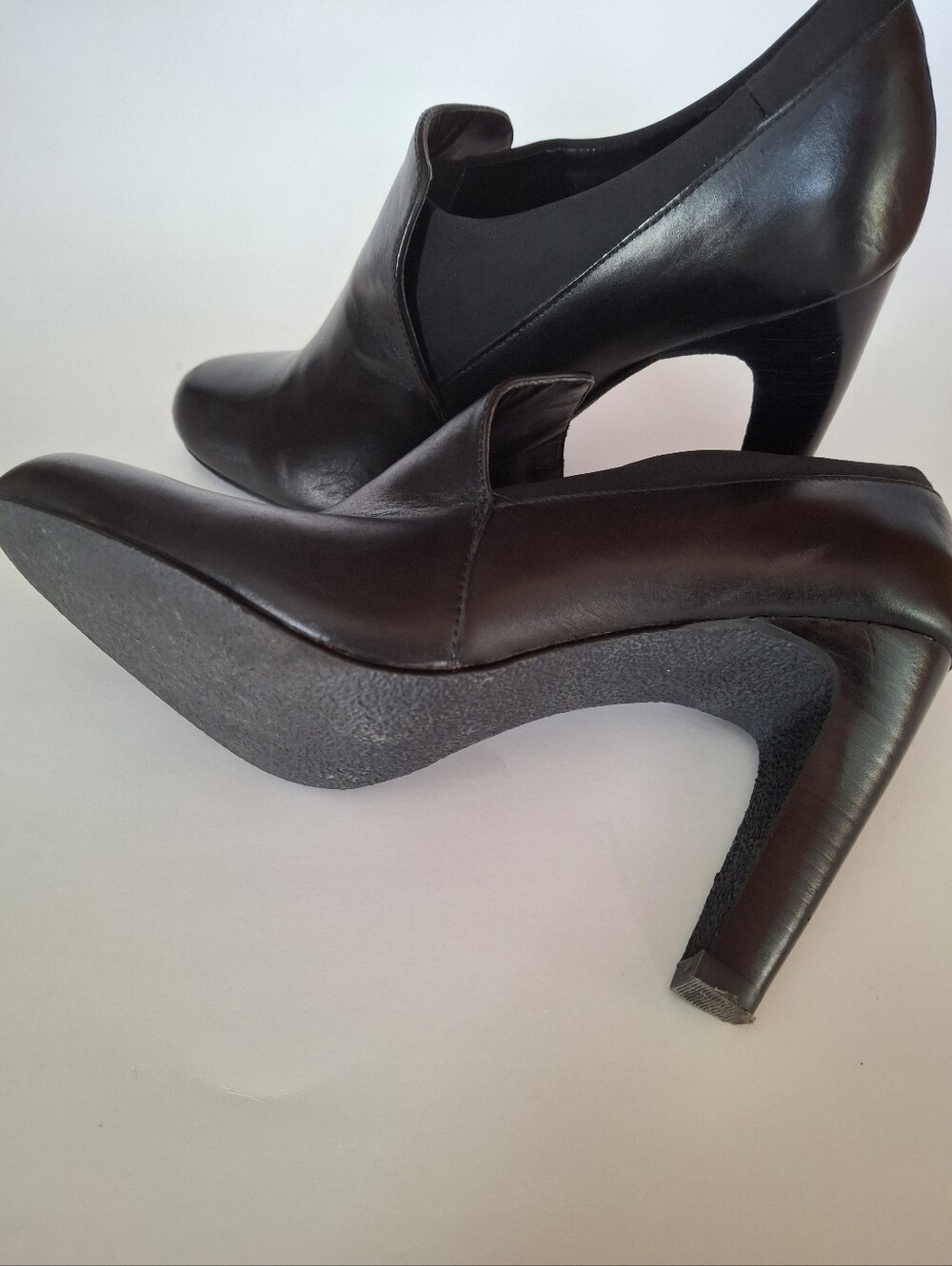 Levity Black Leather 3.8" Pumps 8.5M - Picture 7 of 11
